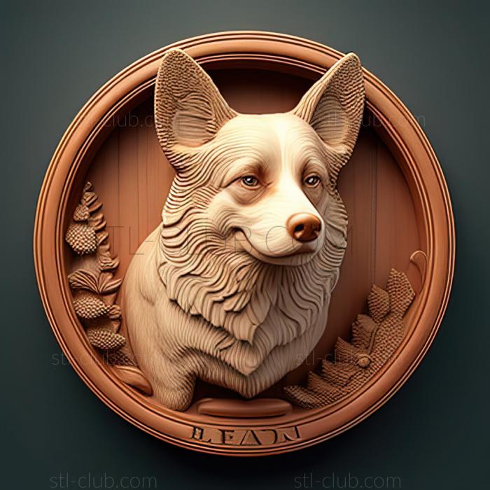 3D model st Taigan dog breed dog (STL)